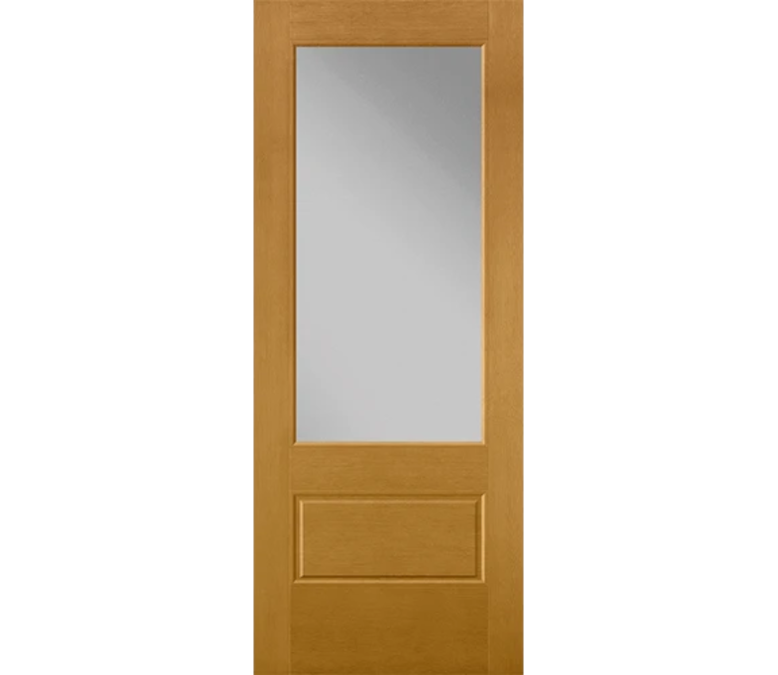 Champaign 3 Quaters Light Fiberglass Entry Door