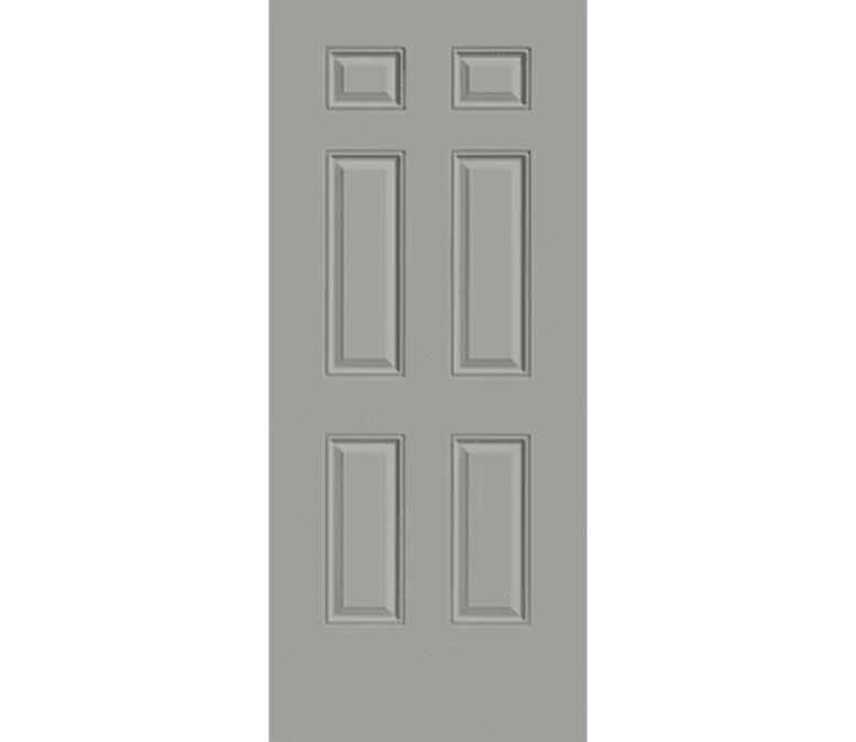 Champaign 6 Panel Steel Entry Door