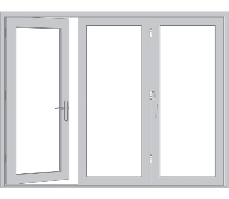 Champaign Pella Architect Reserve Series Contemporary Bifold Patio Door