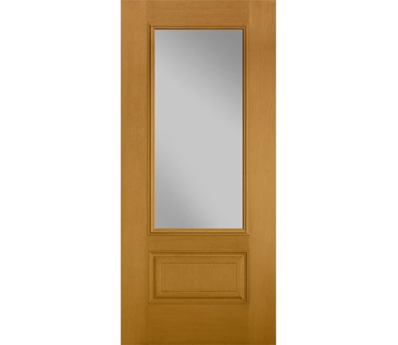 Champaign Three Quaters light Fiberglass Entry Door